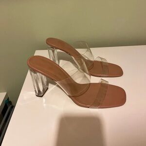 Zara Tan and Transparent Heels